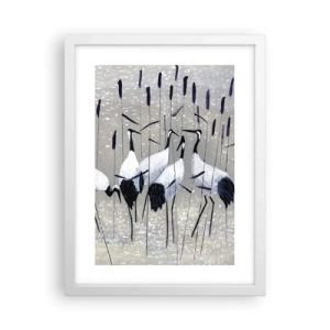 Plakát v bílém rámu - Mezi svými - 30x40 cm