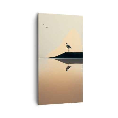 Obraz na plátně - Pán na jezeře - 55x100 cm