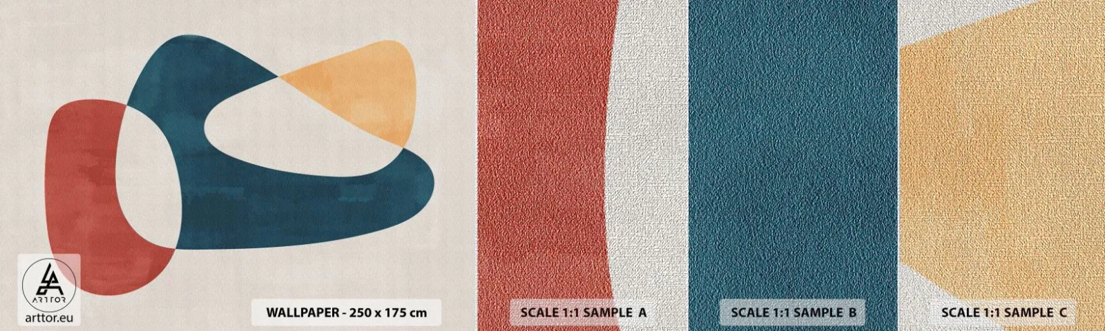 Vzor Fototapety Premium Canvas - Vlivy a metamorfózy - Kus, Tvary, Minimalistický - 100x30 cm