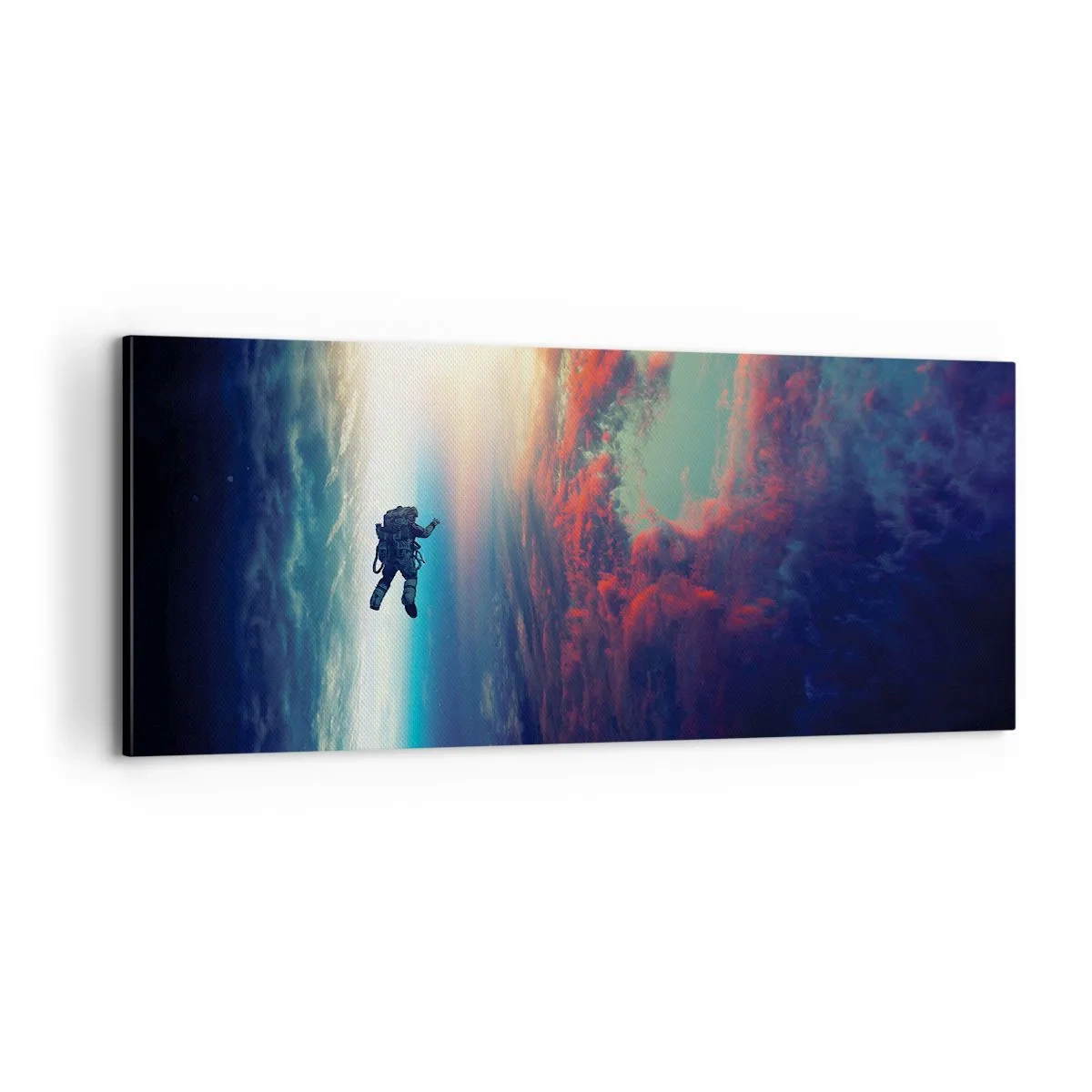Obraz na plátně - Tváří v tvář vesmíru - 100x40 cm