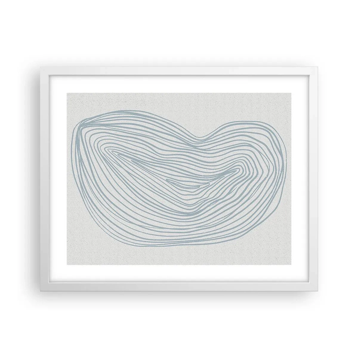 Plakát v bílém rámu - Úsměv kapky - 50x40 cm