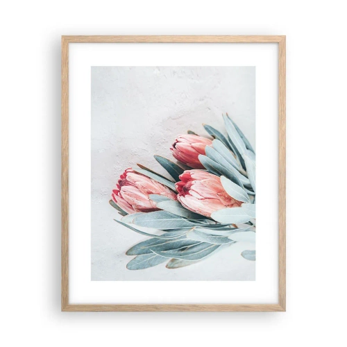 Plakát v rámu světlý dub - Zahanbené svou vlastní krásou - 40x50 cm