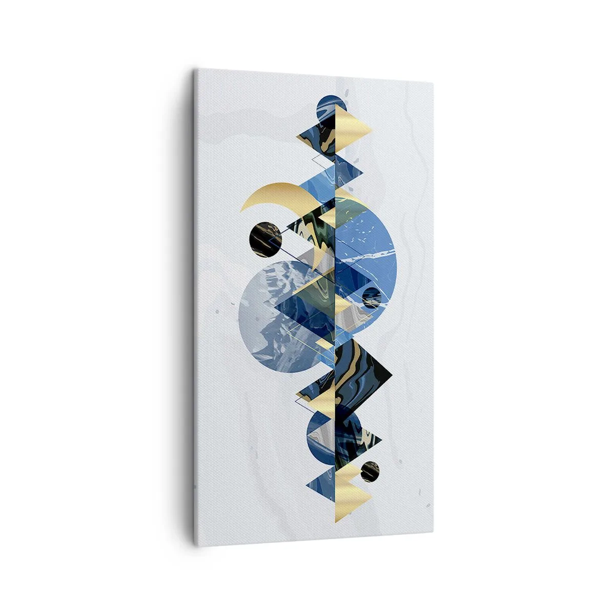 Obraz na plátně - Geometrická krajina - 45x80 cm