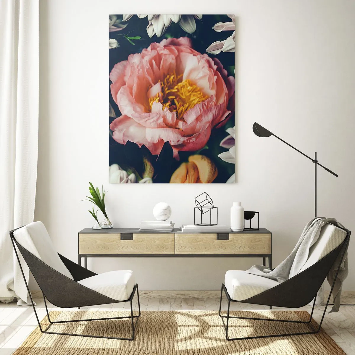 Obraz na skle - S barokním přepychem - 50x70 cm