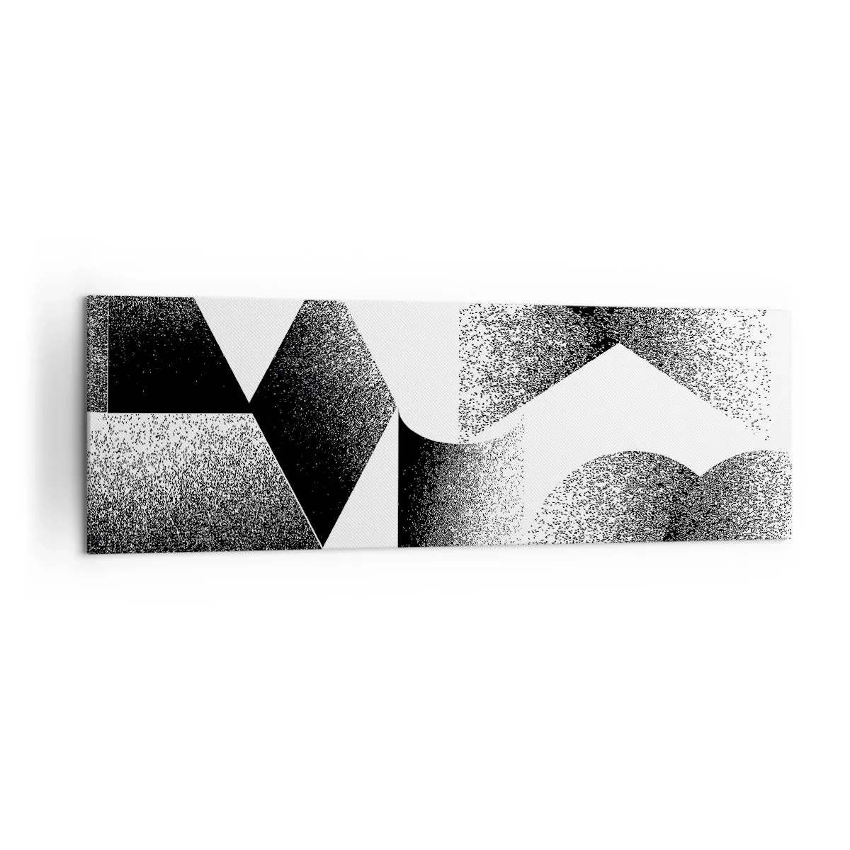 Obraz na plátně - Úhly a ovály - 160x50 cm