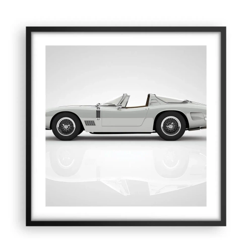 Plakát v černém rámu - Příslib zábavy - 50x50 cm