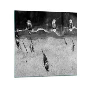 Obraz na skle - Ještě na břehu… - 70x70 cm
