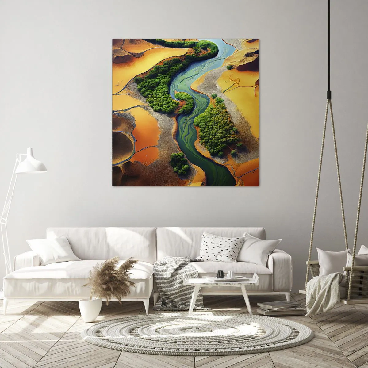 Obraz na plátně - Životodárná řeka - 50x50 cm