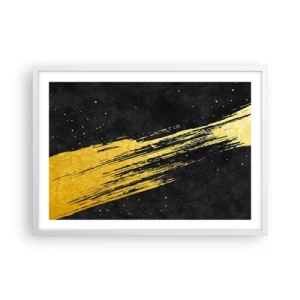 Plakát v bílém rámu - Skok do hyperprostoru - 70x50 cm