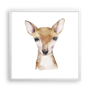 Plakát v bílém rámu - Povaha nevinnosti - 60x60 cm