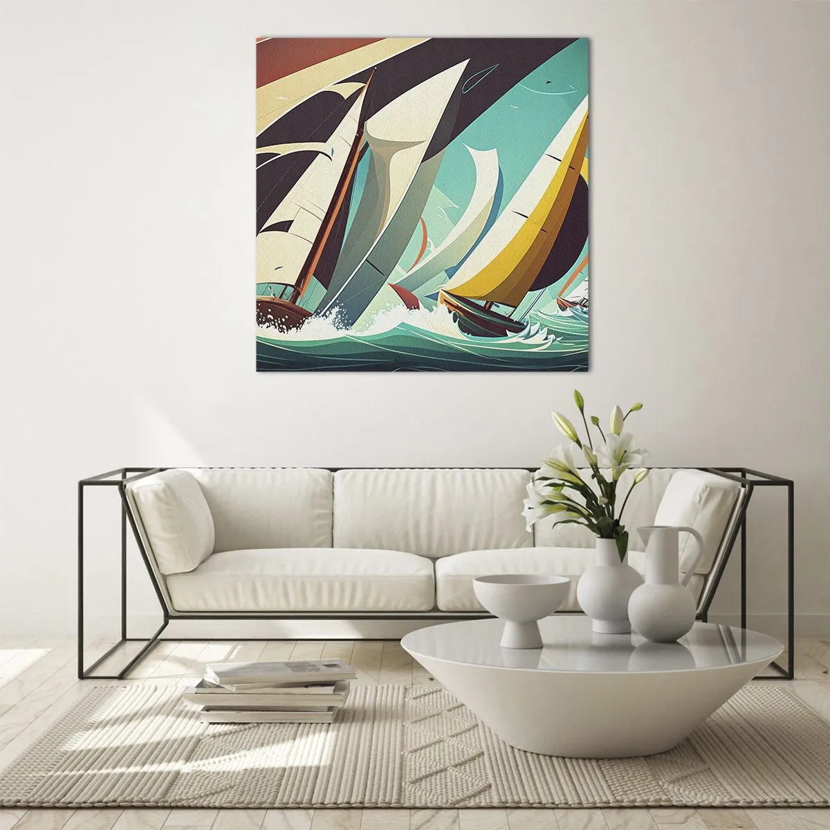 Obraz na skle - Jak vycházet s živly - 40x40 cm