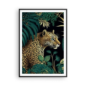 Plakát v černém rámu - Domácí v džungli - 70x100 cm