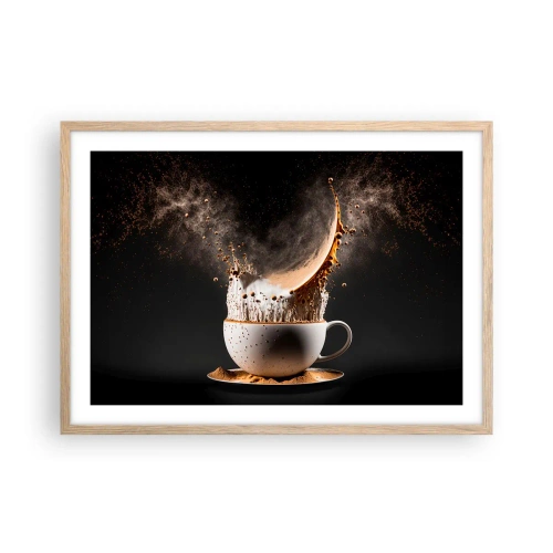 Plakát v rámu světlý dub - Exploze chuti - 70x50 cm