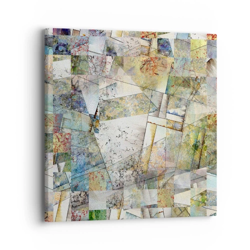 Obraz na plátně - Geometrické přeskupení - 40x40 cm
