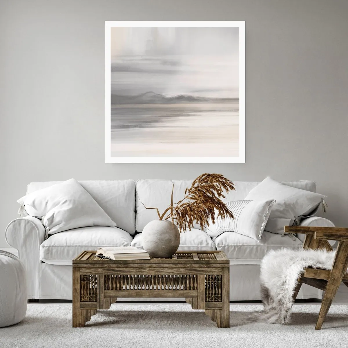 Plakát - Zamyšlená dálka - 60x60 cm