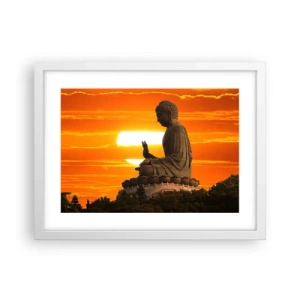 Plakát v bílém rámu - Bez strachu ze světa - 40x30 cm