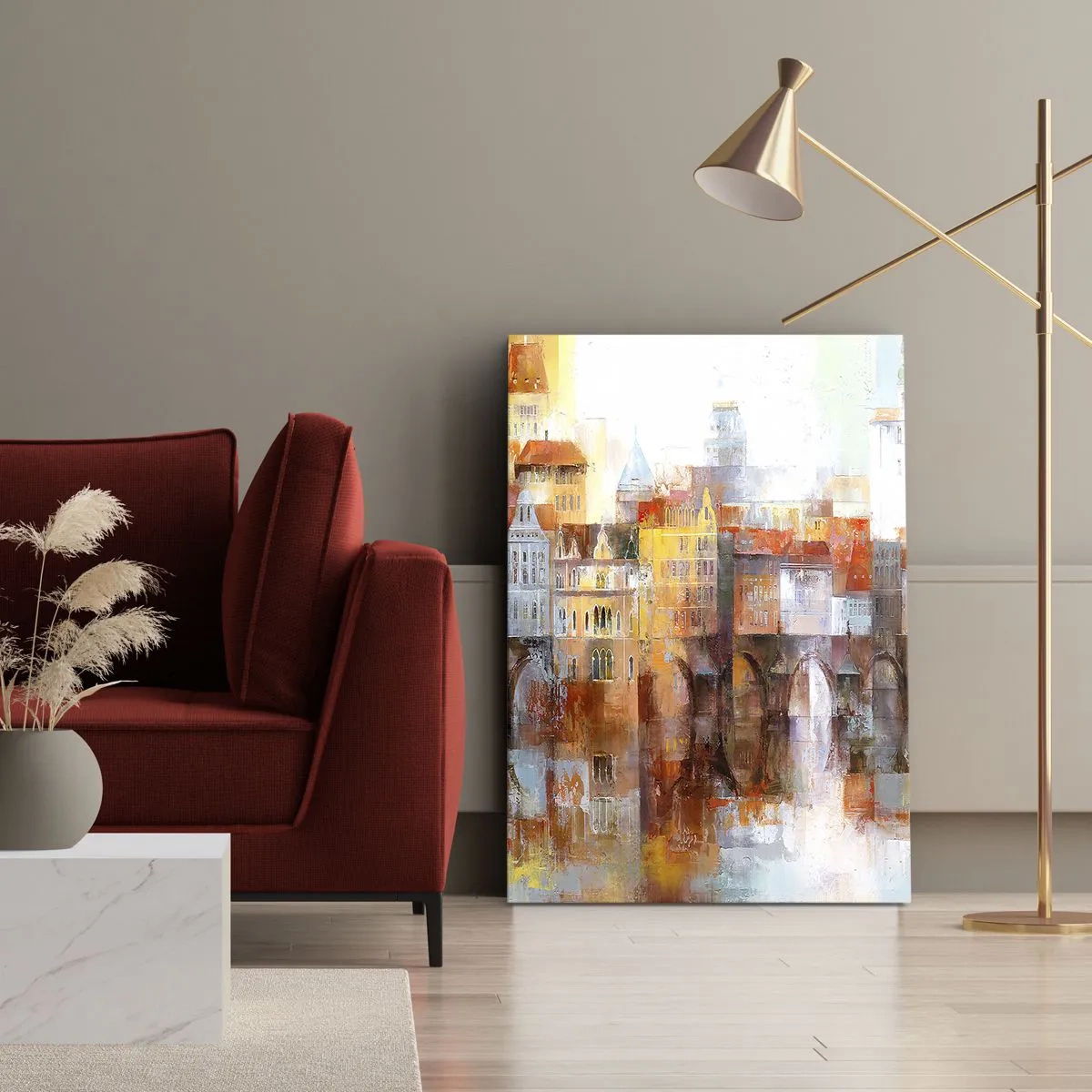 Obraz na plátně - Pod mostem je taky krásně - 65x120 cm