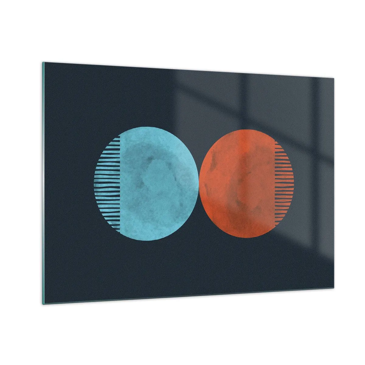 Obraz na skle - Pouze geometrie? - 100x70 cm