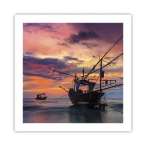 Plakát - Exotický večer - 50x50 cm