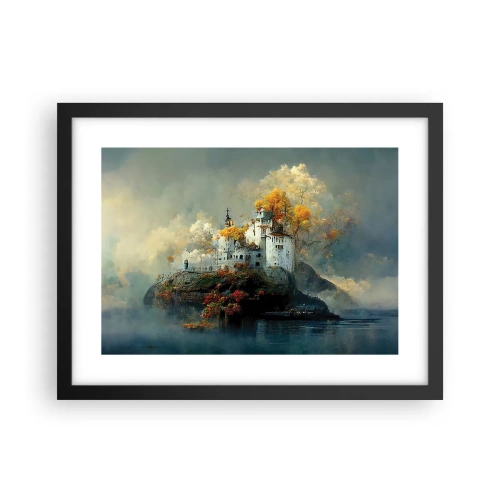 Plakát v černém rámu - Začátek romantického příběhu - 40x30 cm