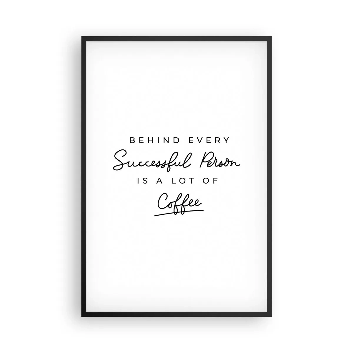 Plakát v černém rámu - Tajemství úspěchu - 61x91 cm