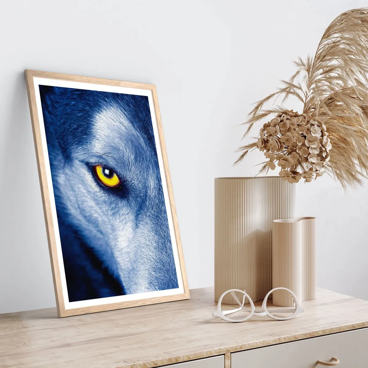 Plakát v rámu světlý dub - Fascinující pohled - 61x91 cm