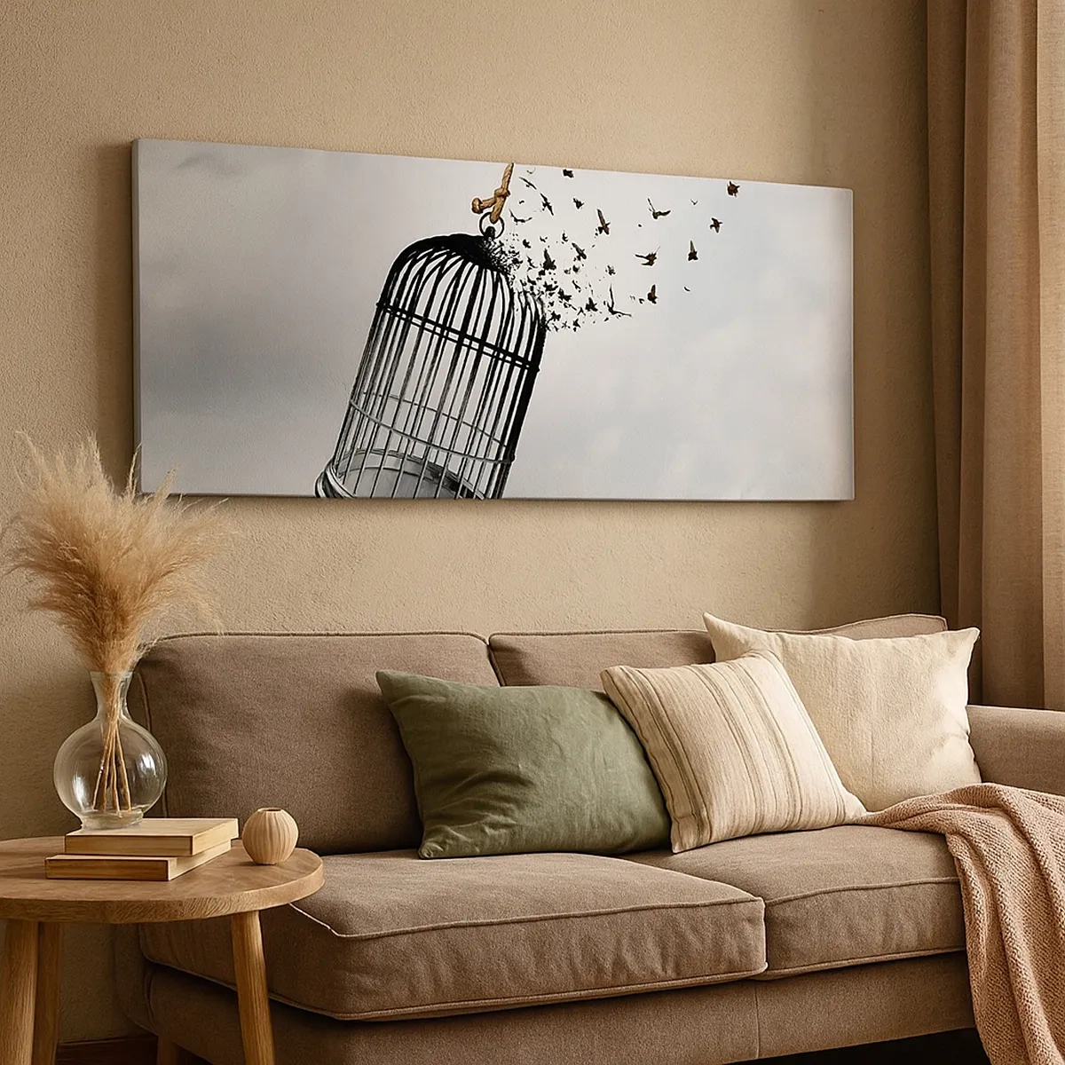 Obraz na plátně - Víra… naděje… svoboda! - 30x30 cm