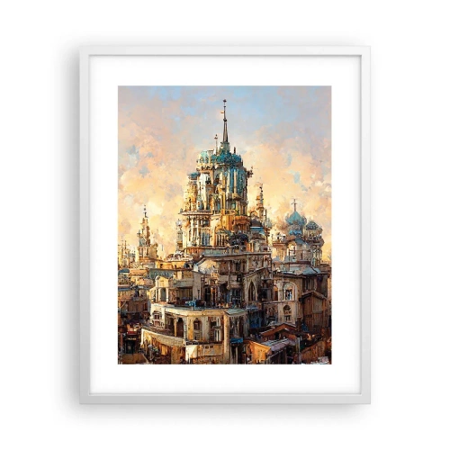 Plakát v bílém rámu - Město měst - 40x50 cm