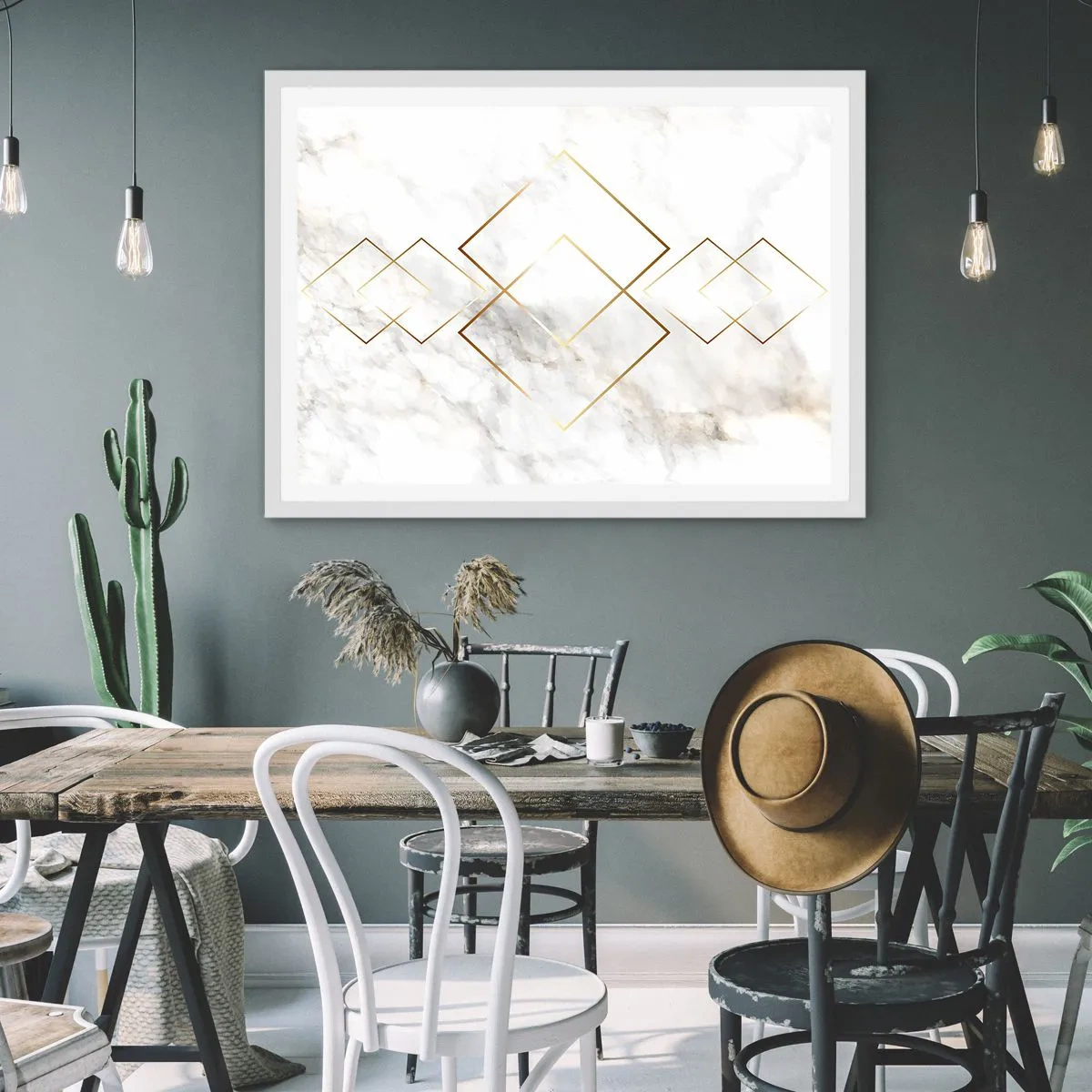 Plakát v bílém rámu - Pohled na nekonečno - 91x61 cm