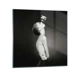 Obraz na skle - Excentrická elegance - 50x50 cm
