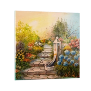 Obraz na skle - V plném rozkvětu - 30x30 cm