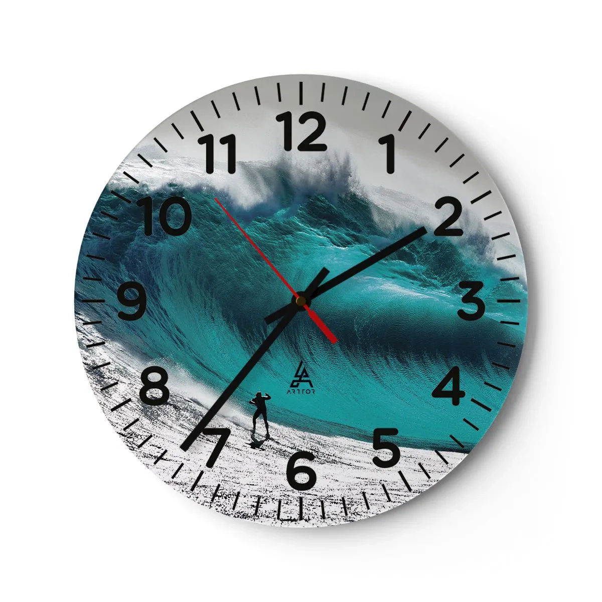 Nástěnné hodiny - Výzva přijata - 40x40 cm