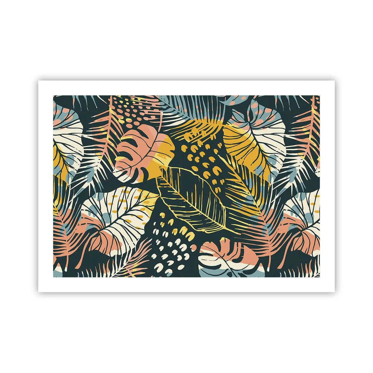 Plakát - Listová fantazie - 70x50 cm