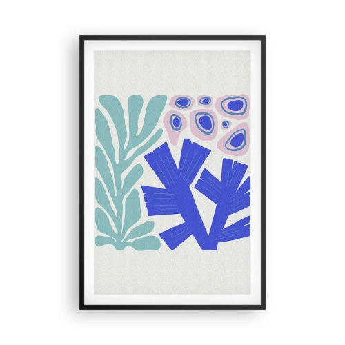 Plakát v černém rámu - Podvodní zahrada - 61x91 cm