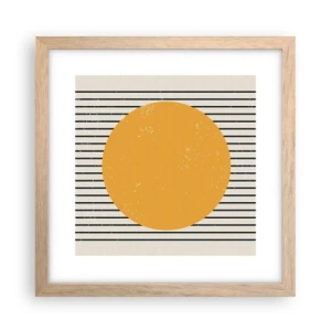Plakát v rámu světlý dub - Síla jednoduchosti - 30x30 cm