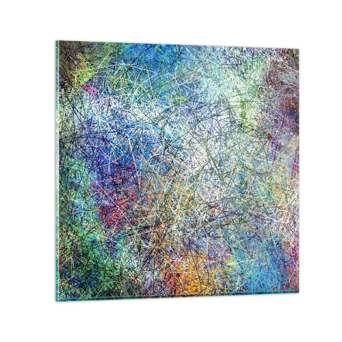 Obraz na skle - To není tak jednoduché - 70x70 cm