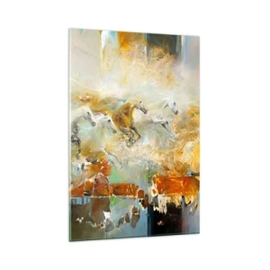Obraz na skle - Cválá světlem - 80x120 cm