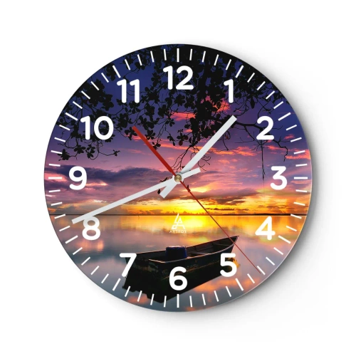 Nástěnné hodiny - „Zdá se, že visíš uprostřed nebe…“ - 40x40 cm