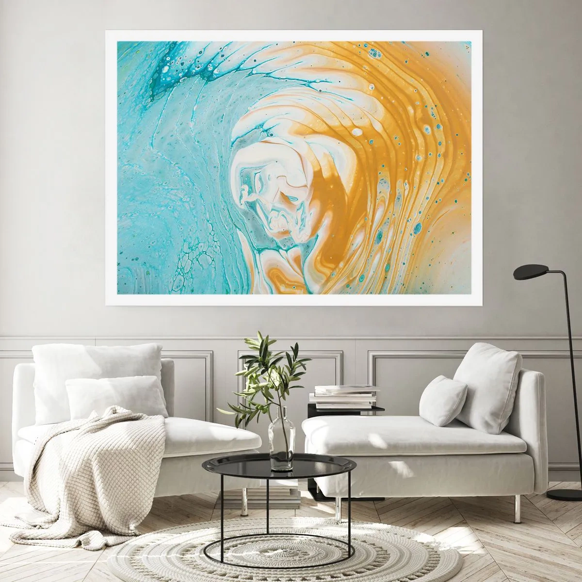 Plakát - Pastelový vír - 91x61 cm