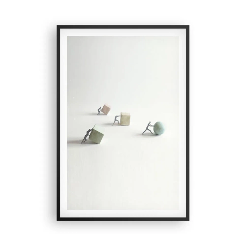 Plakát v černém rámu - Život samotný - 61x91 cm