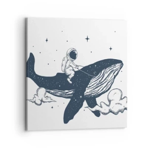 Obraz na plátně - Vesmírné dobrodružství - 70x70 cm