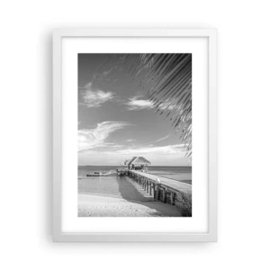 Plakát v bílém rámu - Vzpomínka nebo sen? - 30x40 cm