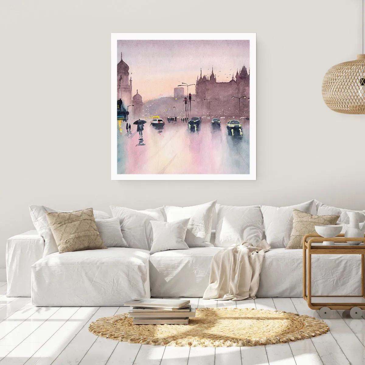 Plakát - V deštivém oparu - 40x40 cm