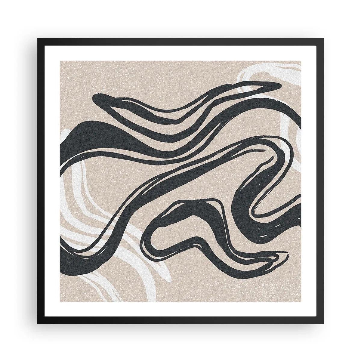 Plakát v černém rámu - Znásobená exprese - 60x60 cm