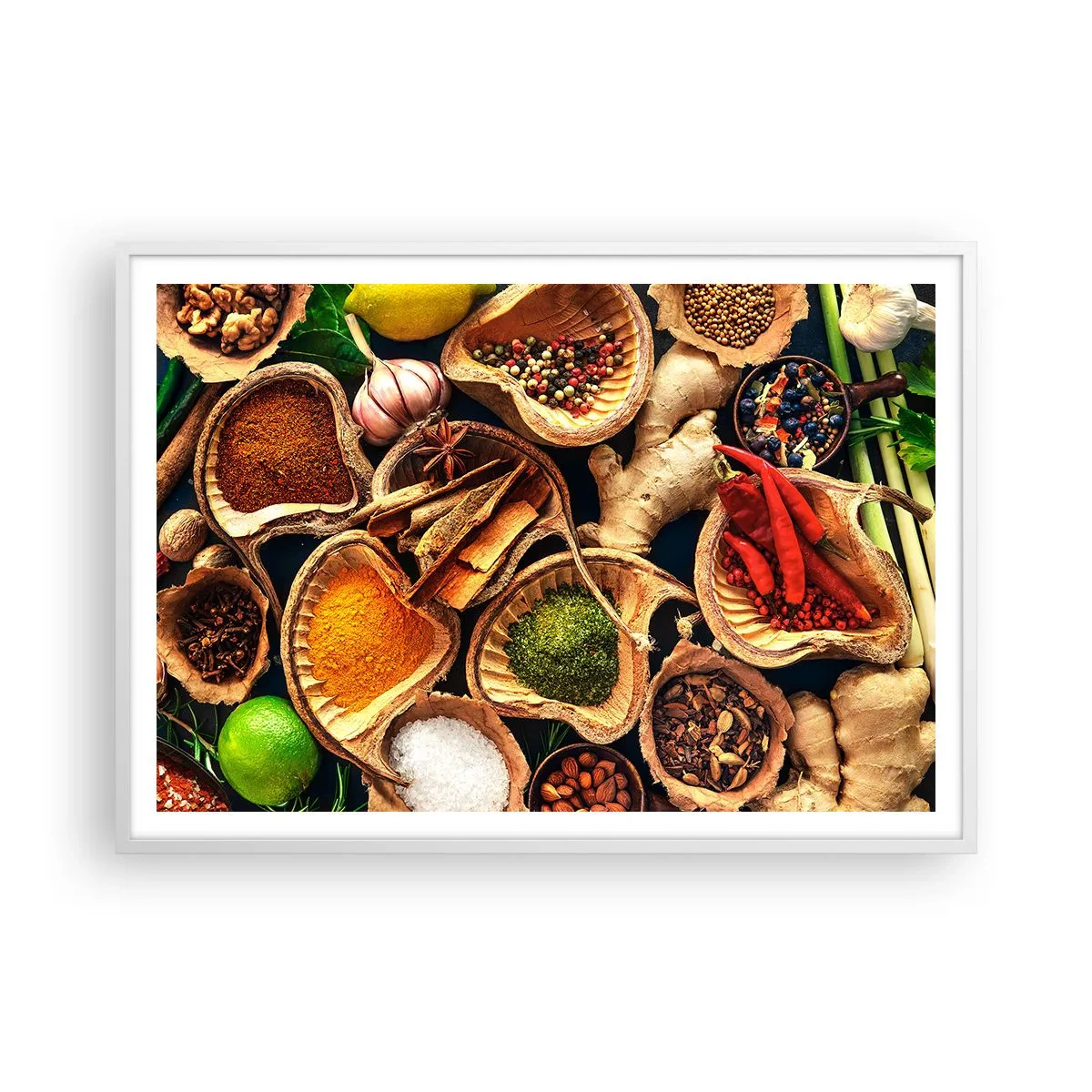 Plakát v bílém rámu - Vezmi si, co chceš - 100x70 cm