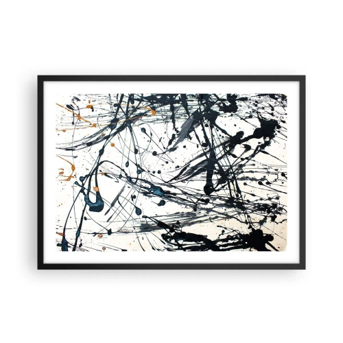 Plakát v černém rámu - Expresionistická abstrakce - 70x50 cm