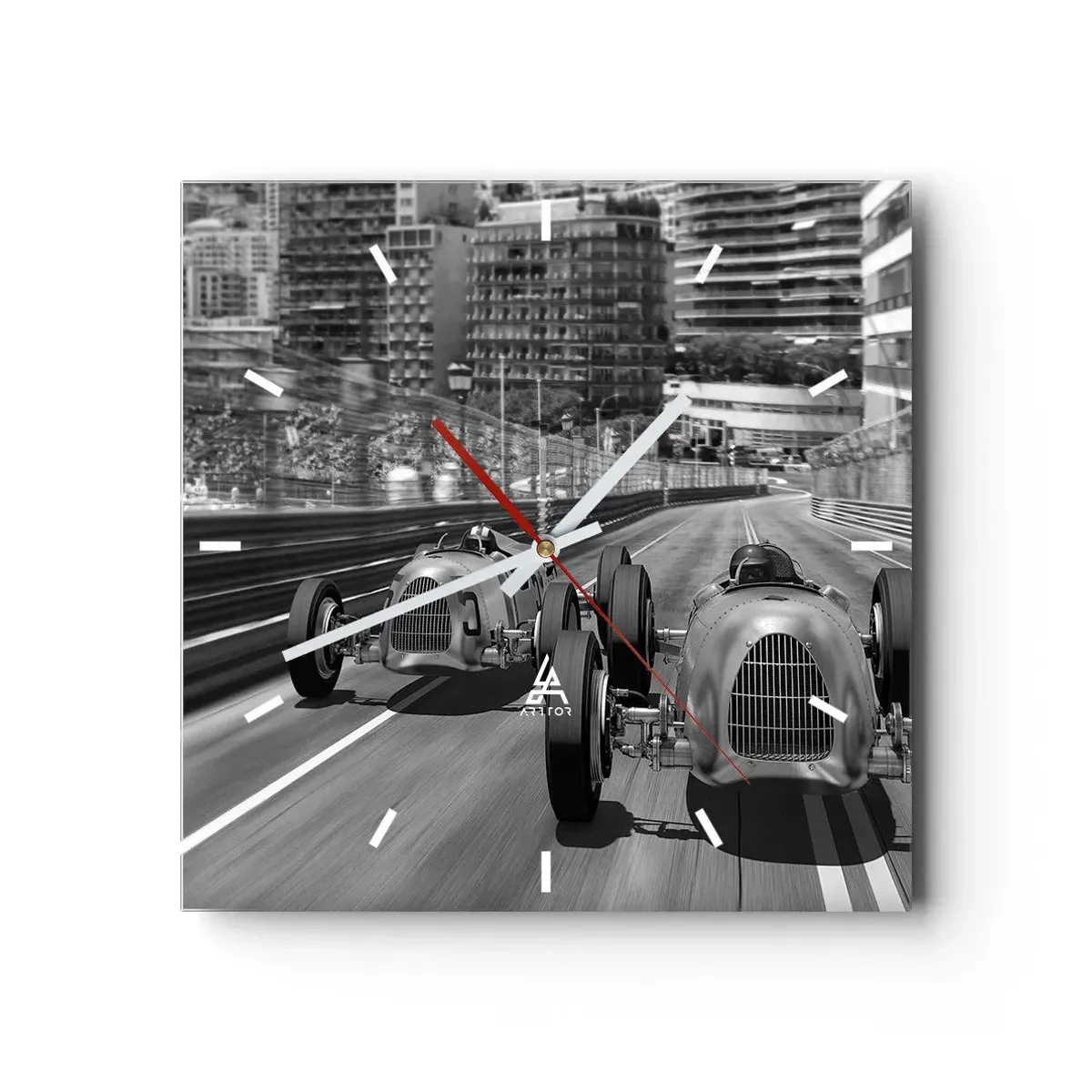 Nástěnné hodiny - Kdysi dávno v Monte Carlu - 40x40 cm