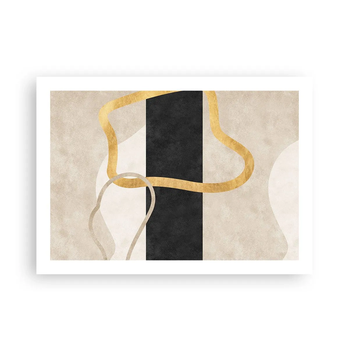 Plakát - Tvary ve smyčce - 70x50 cm