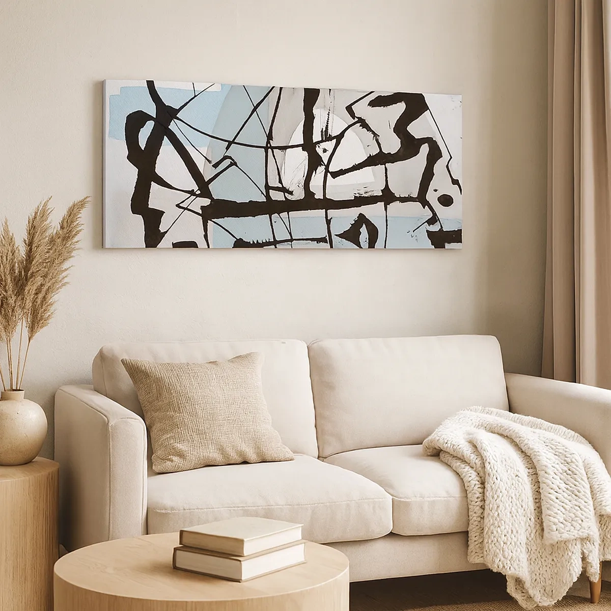 Obraz na plátně - Přesto modrá - 30x30 cm