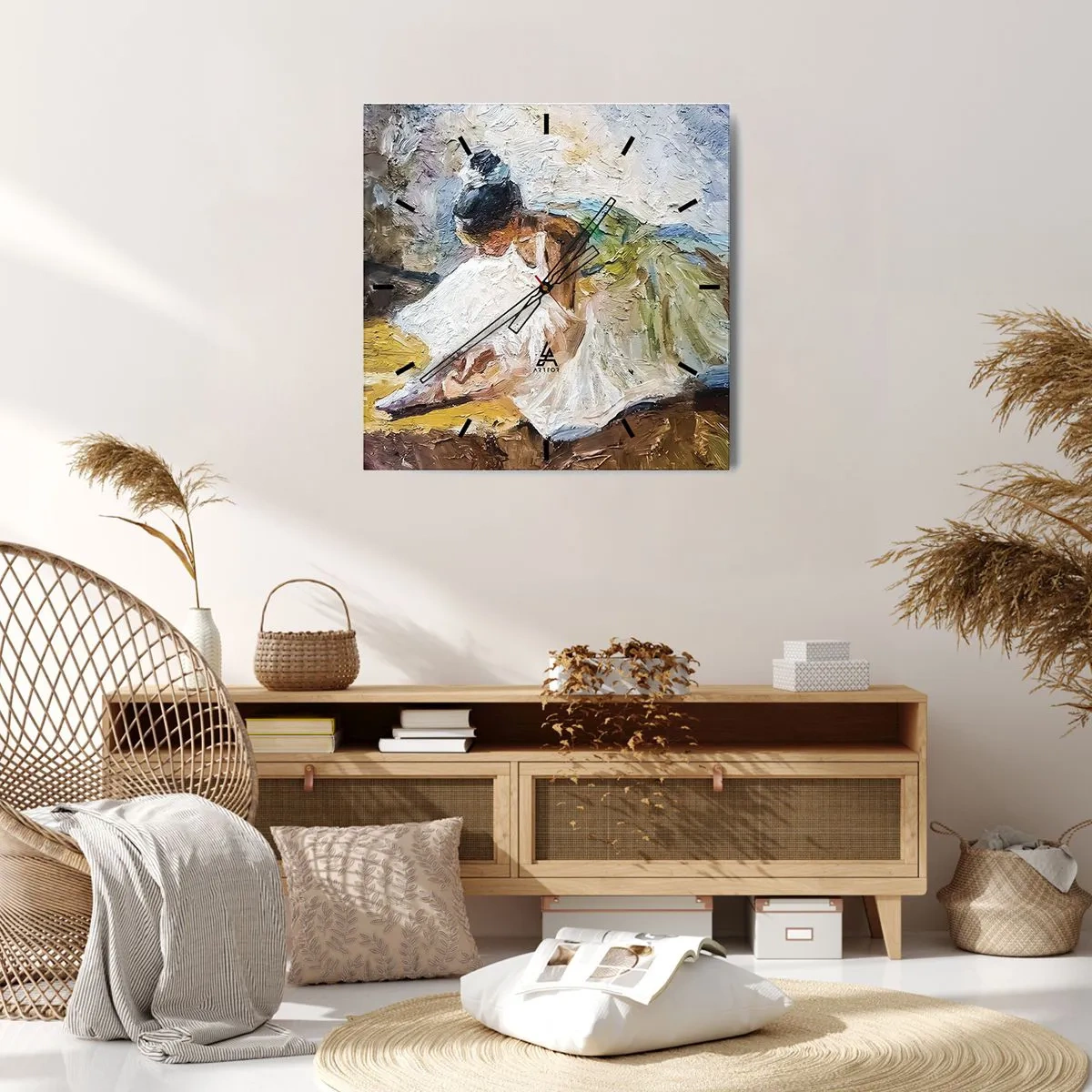 Nástěnné hodiny - Z Degasova obrazu - 30x30 cm